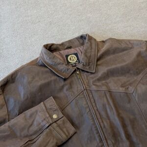 John Wayne "The Duke" Men's Genuine Leather Jacket By: The Bradford Exchange XXL